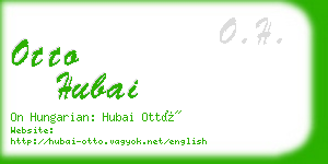 otto hubai business card